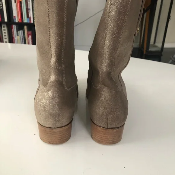 Jimmy Choo gold metallic western boots size 41 - Picture 4 of 6